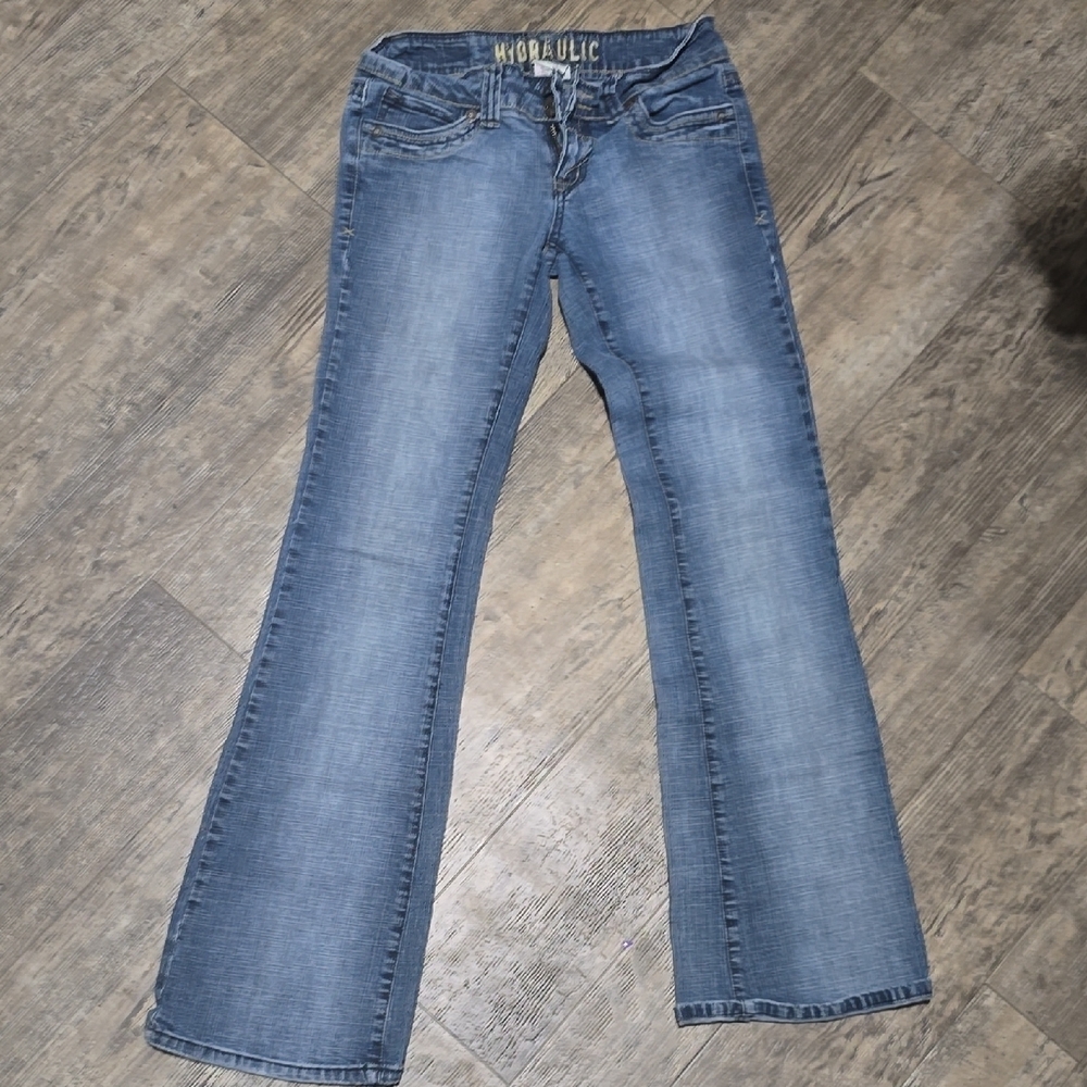 Hydraulic Medium Blue Flare Jeans
